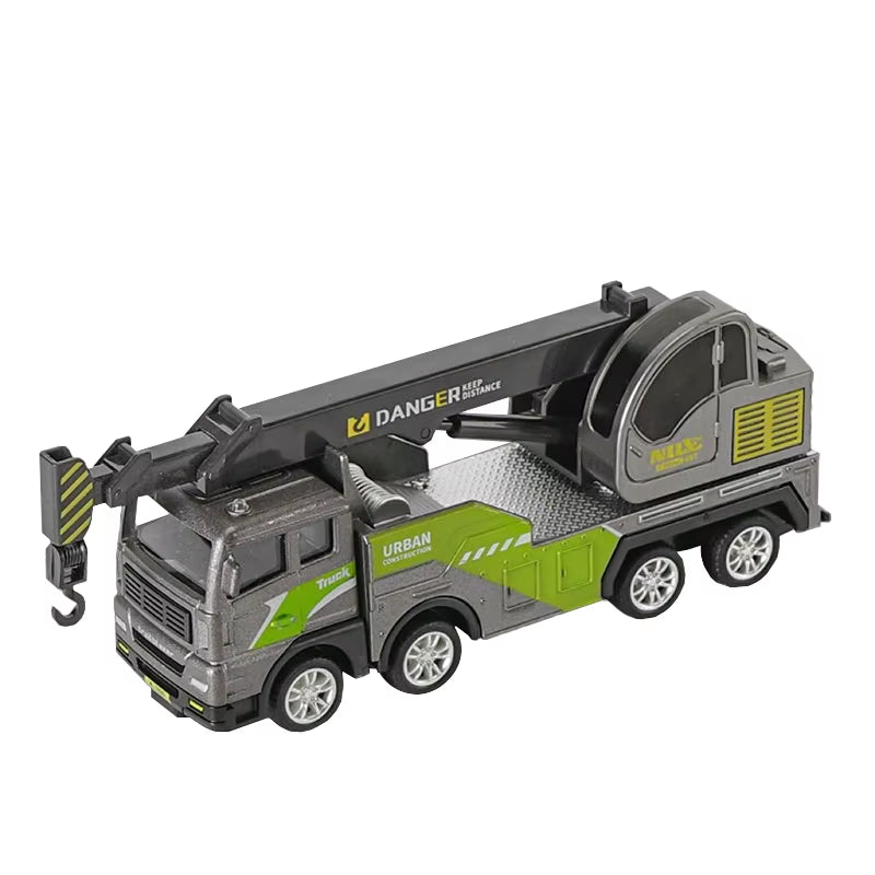1/50 Diecast Engineering Vehicle Excavator Bulldozer Car Model Simulation Alloy Head Dumper Truck Crane Tanker Toys for Kids Boy
