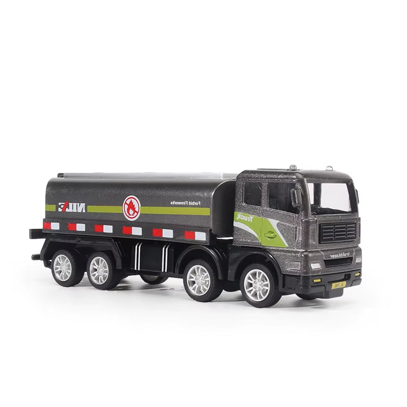 1/50 Diecast Engineering Vehicle Excavator Bulldozer Car Model Simulation Alloy Head Dumper Truck Crane Tanker Toys for Kids Boy