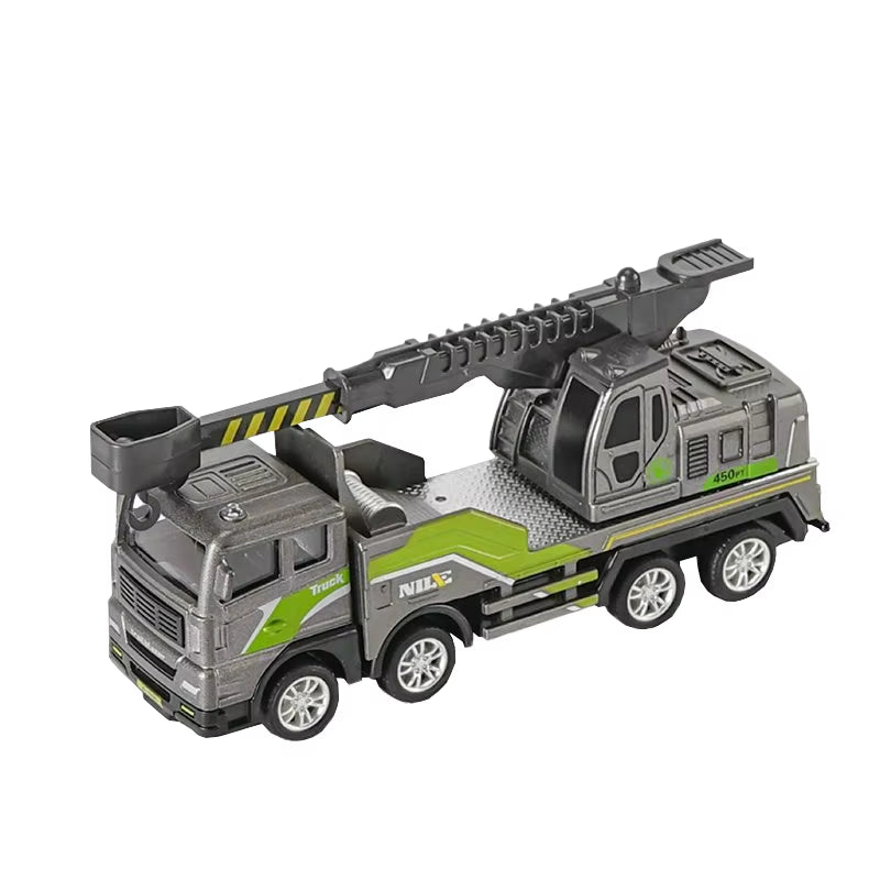 1/50 Diecast Engineering Vehicle Excavator Bulldozer Car Model Simulation Alloy Head Dumper Truck Crane Tanker Toys for Kids Boy